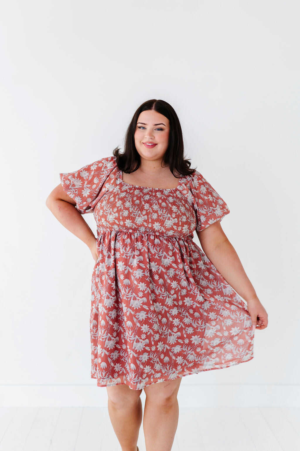 Kimberly Smocked Dress - Size 3X & 4X Left