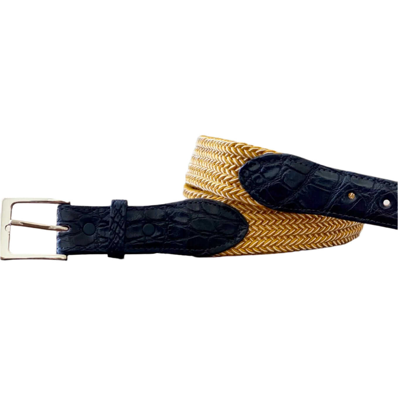 The Stretch Belt, Gold & White