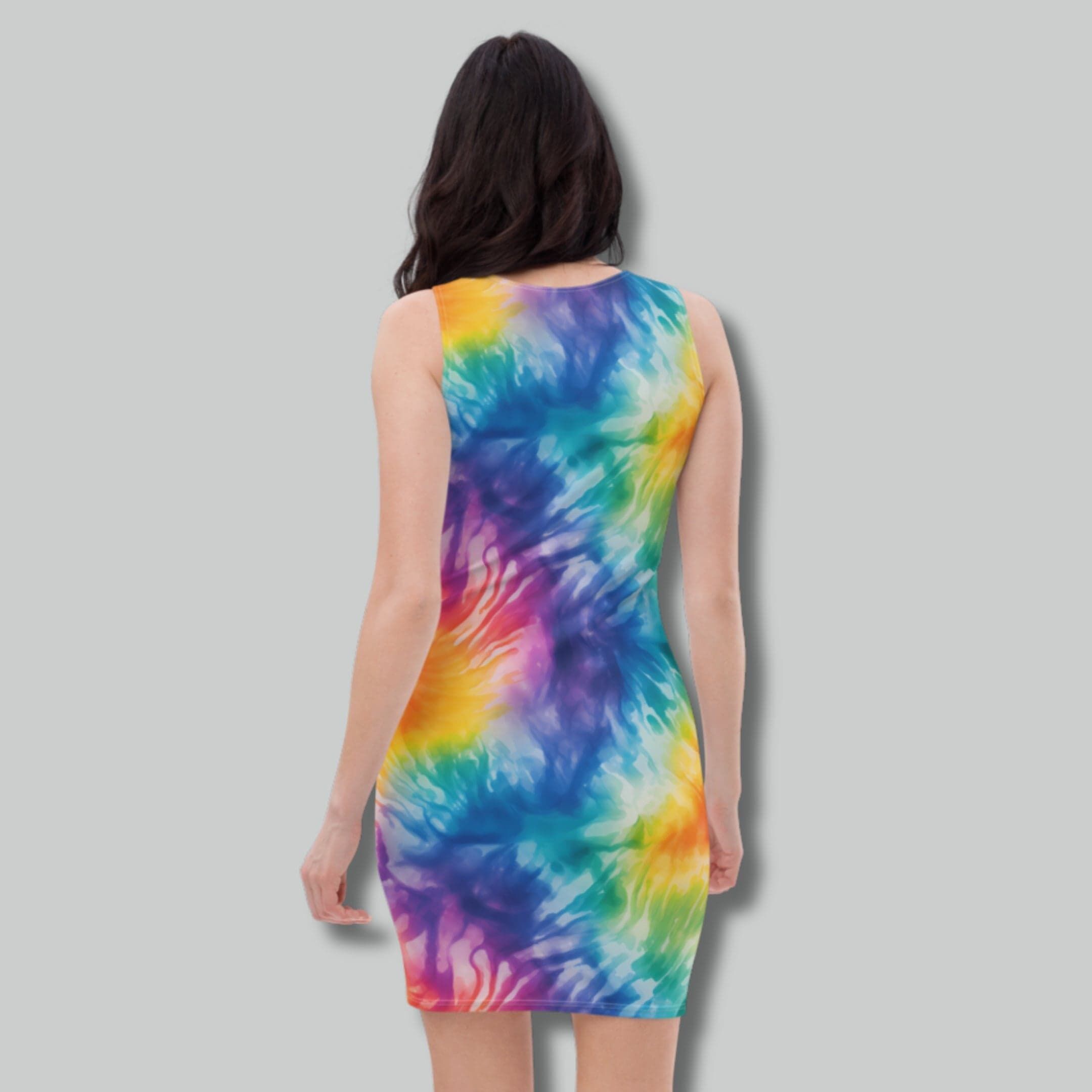 Cosmic Vibrance Bodycon Dress