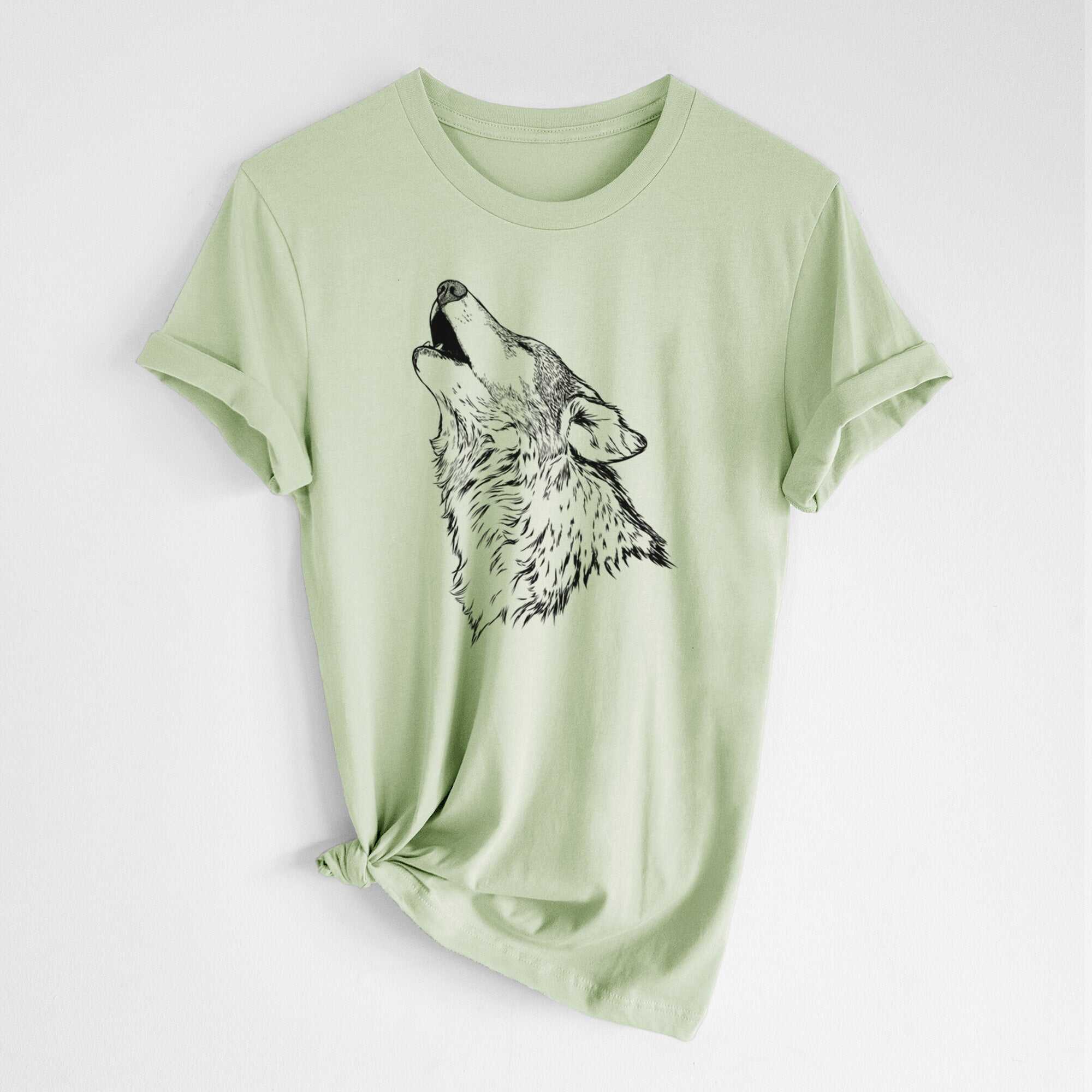 Canis lupus - Grey Wolf Howling - Lightweight 100% Cotton Unisex Crewneck