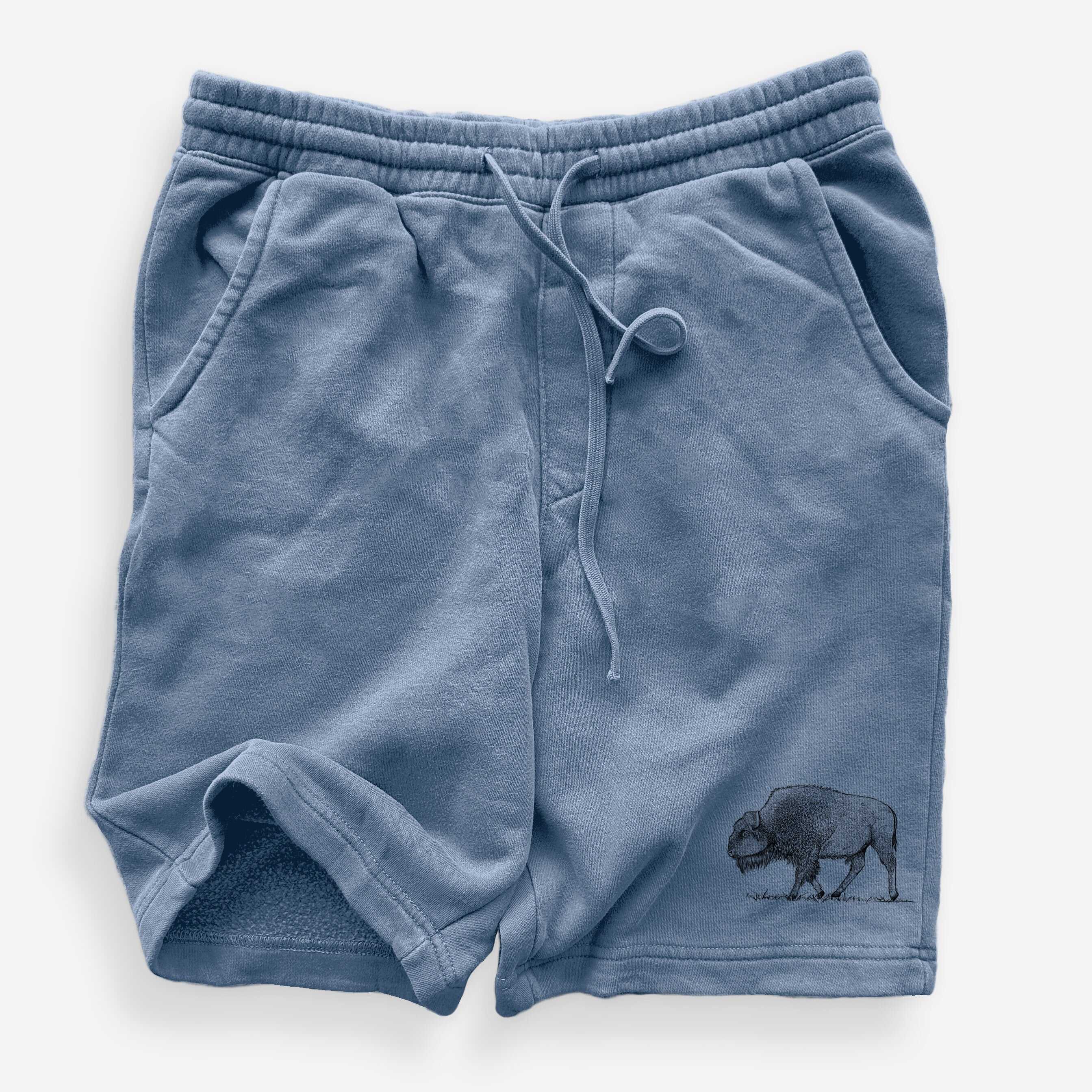 American Bison / Buffalo - Bison bison - Unisex Pigment Dyed Shorts