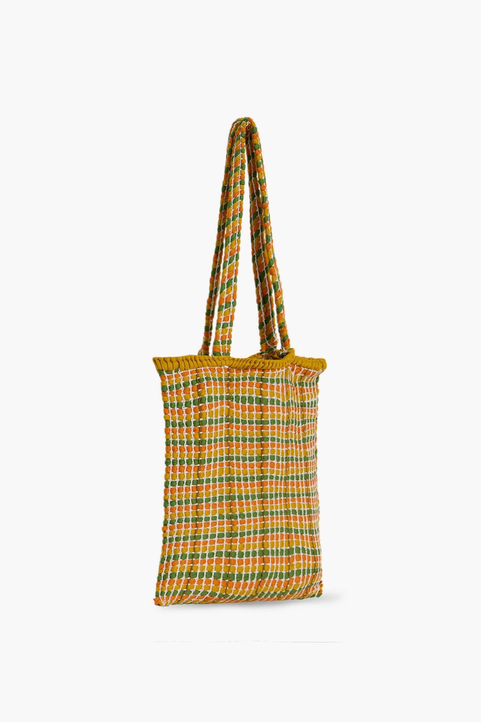 Haley Woven Tote Bag in Viscose