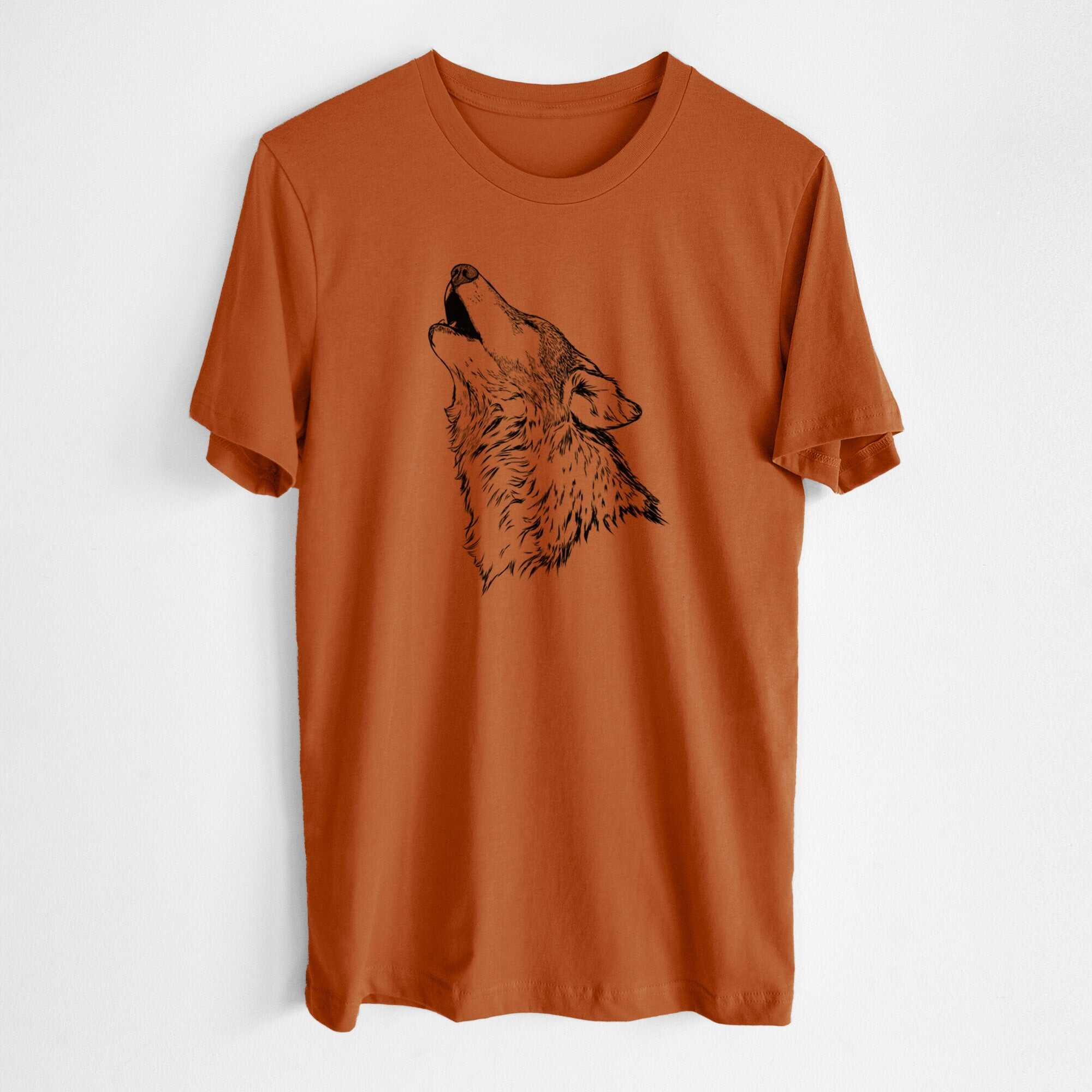 Canis lupus - Grey Wolf Howling - Lightweight 100% Cotton Unisex Crewneck