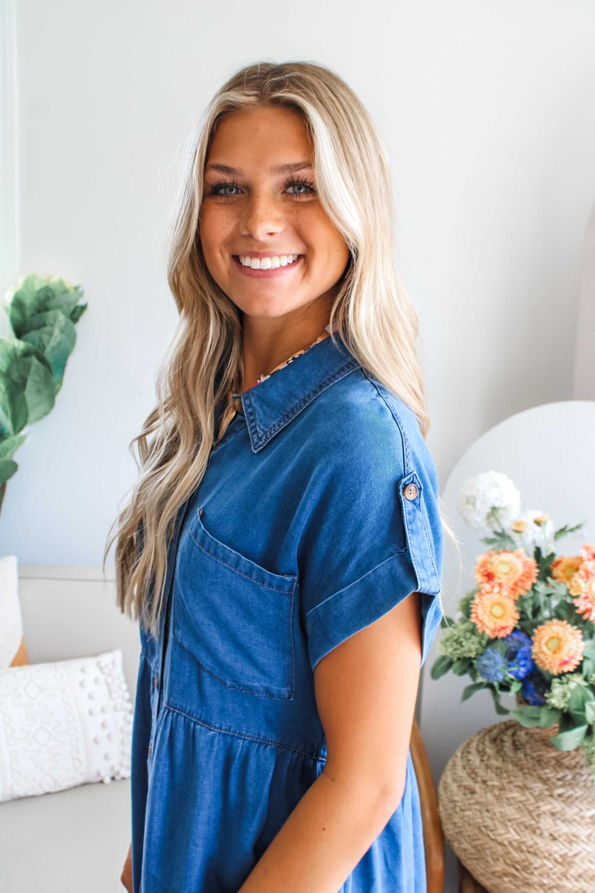 Nashville Weekends Denim Dress • Dark Indigo