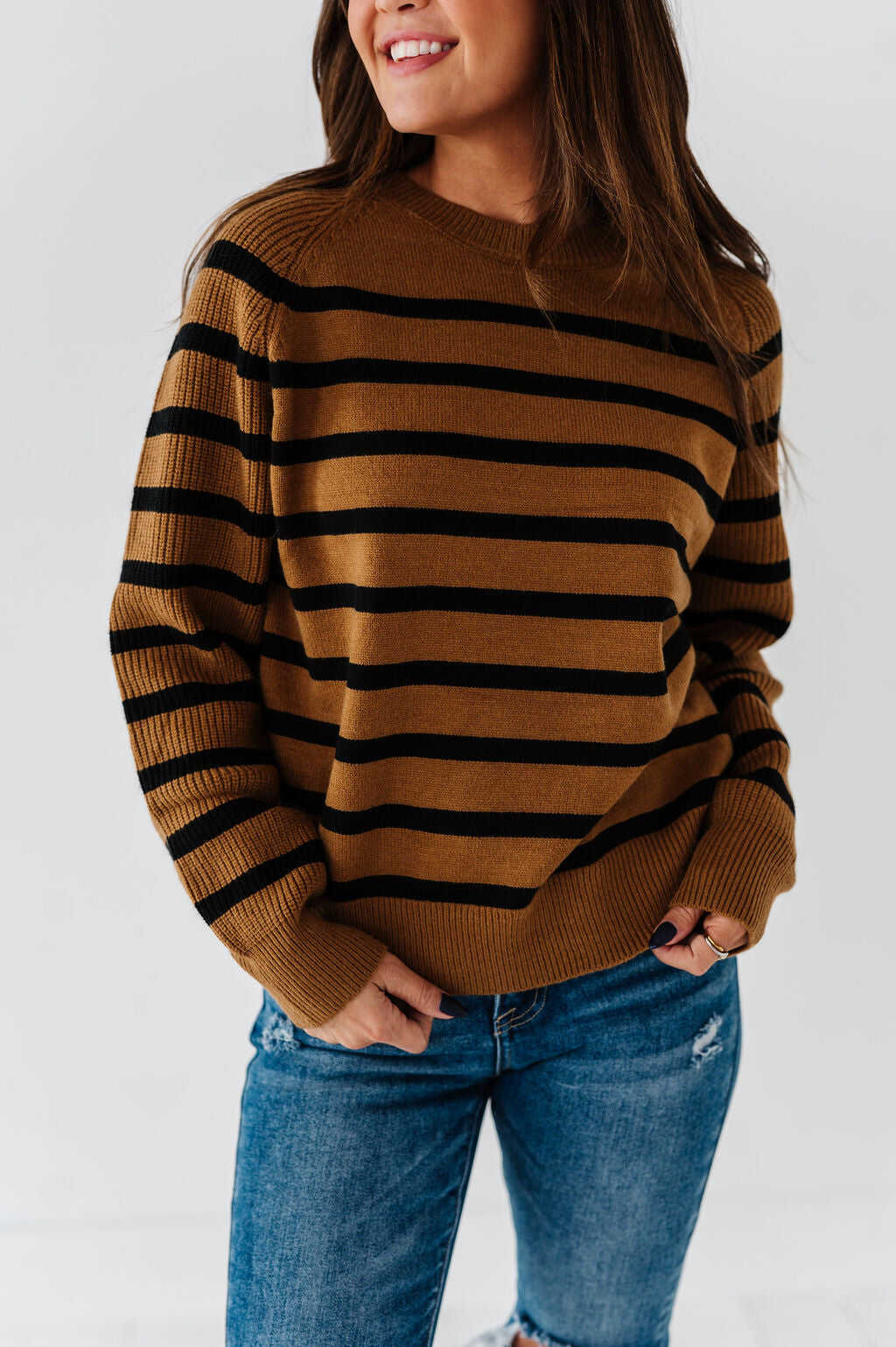 Freddie Striped Sweater - Size Small & Large Left
