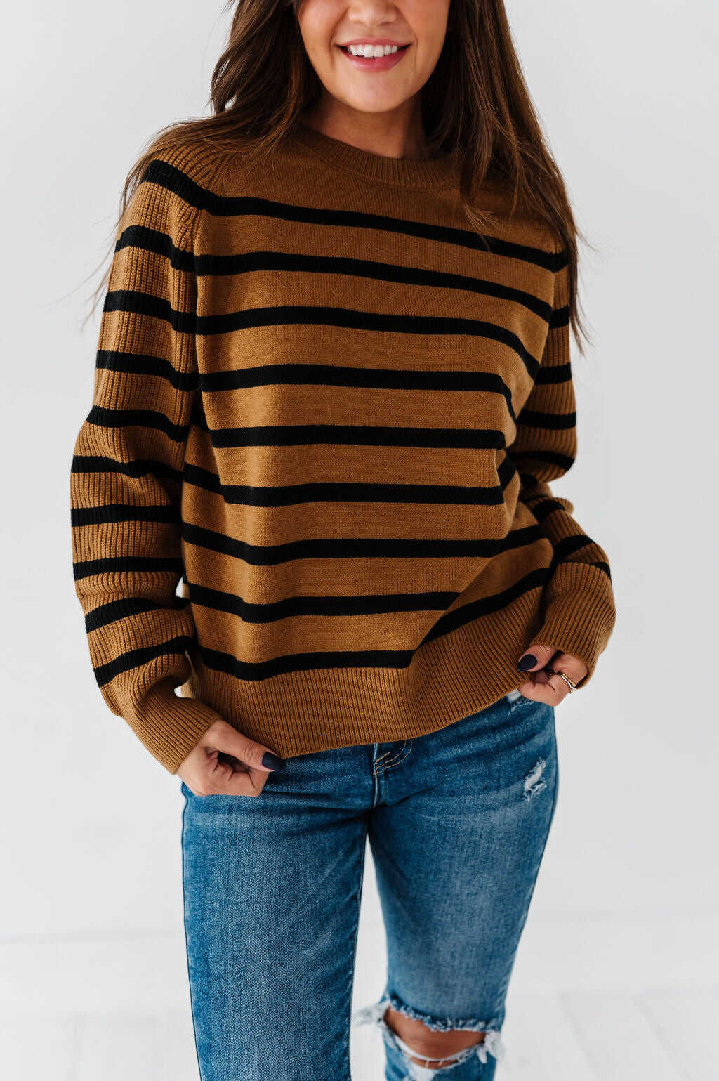 Freddie Striped Sweater - Size Small & Large Left