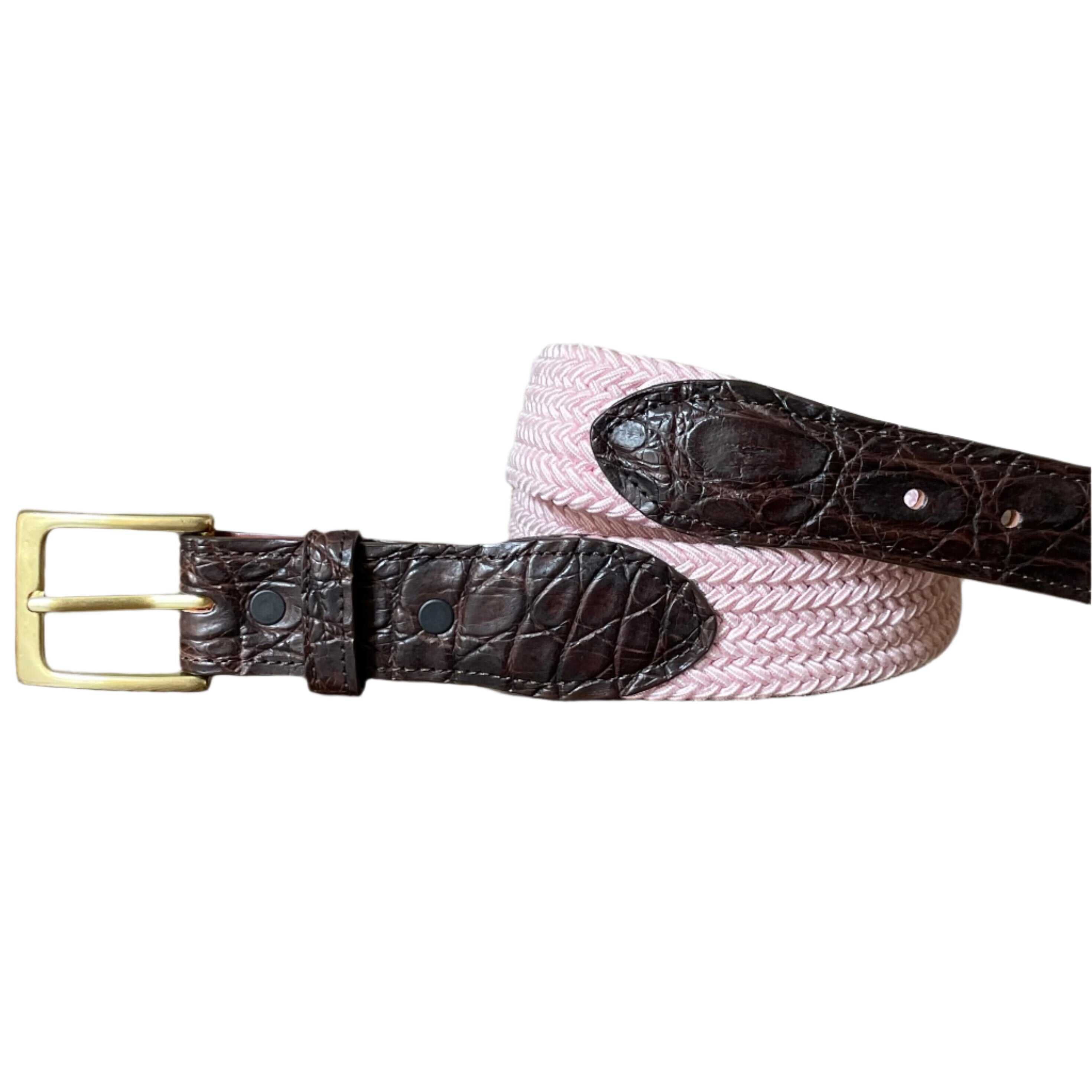 The Stretch Belt, Pink & White