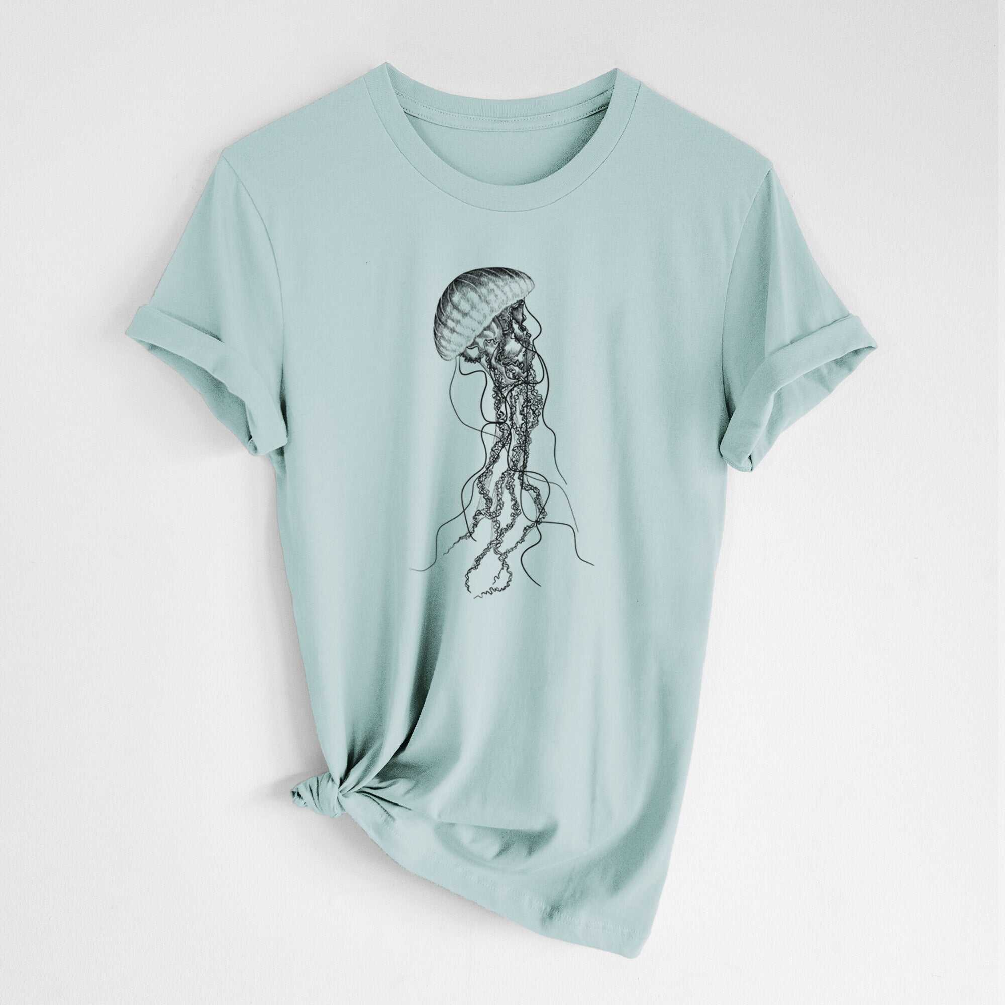 Black Sea Nettle Jellyfish - Chrysaora achlyos - Lightweight 100% Cotton Unisex Crewneck