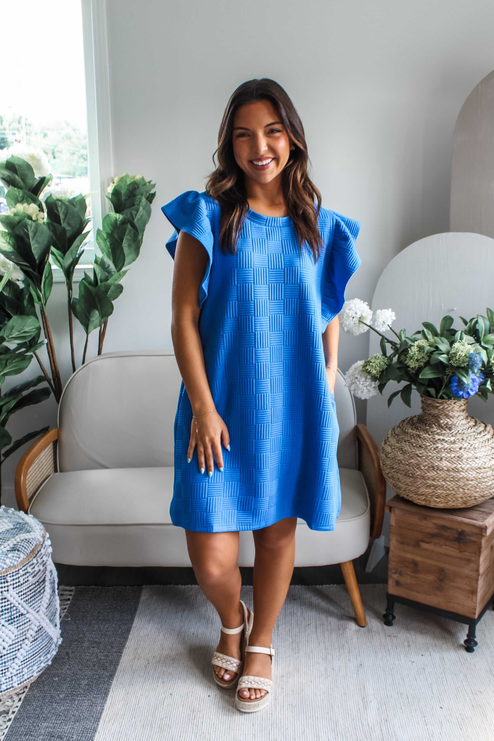 Blissful & Breezy Pocket Dress • Blue