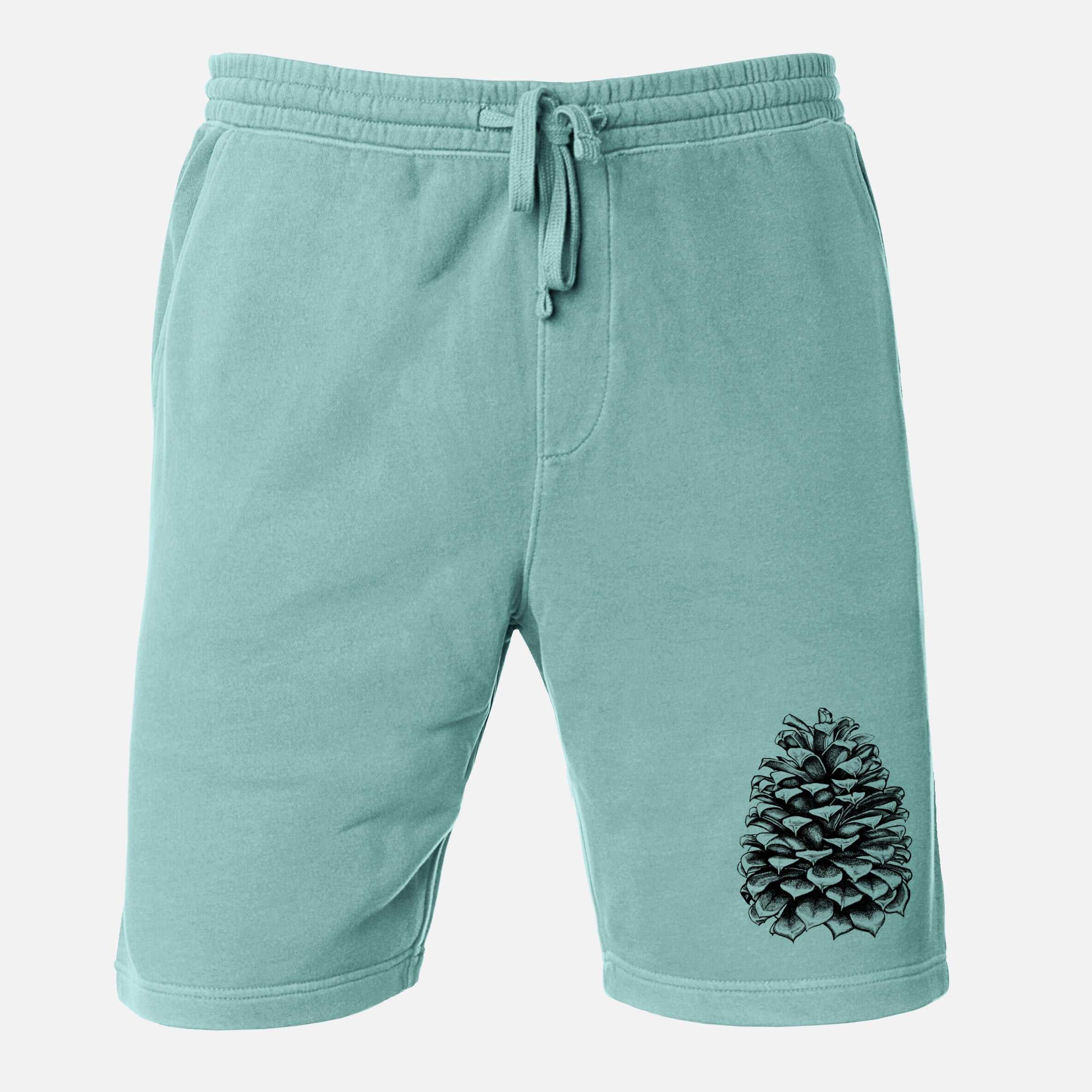 Pinus Jeffreyi - Jeffrey Pine Cone - Unisex Pigment Dyed Shorts