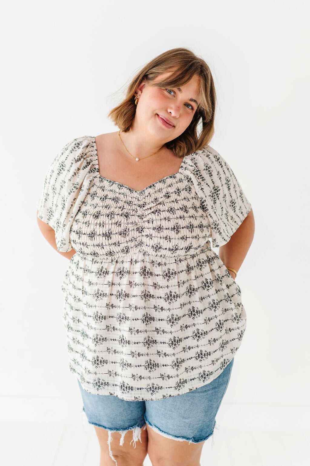 Vanessa Smocked Top