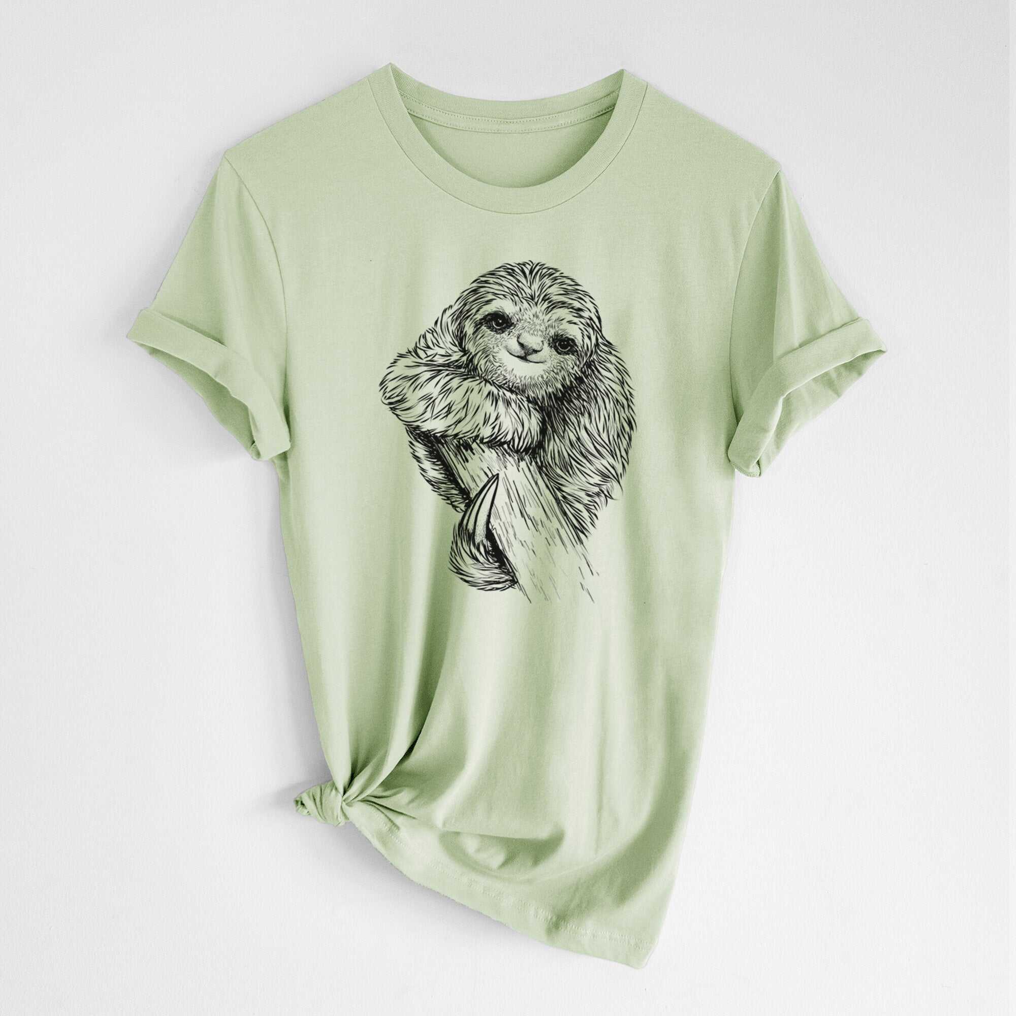 Pygmy Three-toed Sloth - Bradypus pygmaeus - Lightweight 100% Cotton Unisex Crewneck
