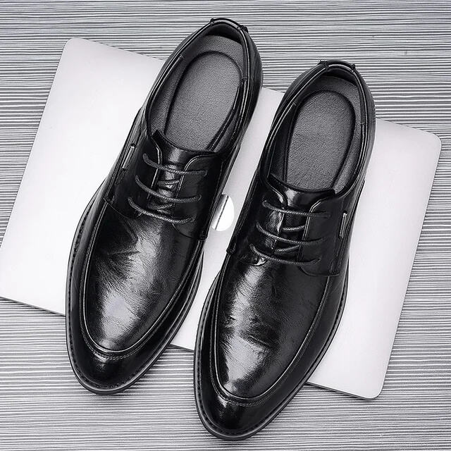 🔥HOT SALE-Men's Genuine Leather Shoes 2023 Winter New Business Formal Shoes Fashion Casual Shoes