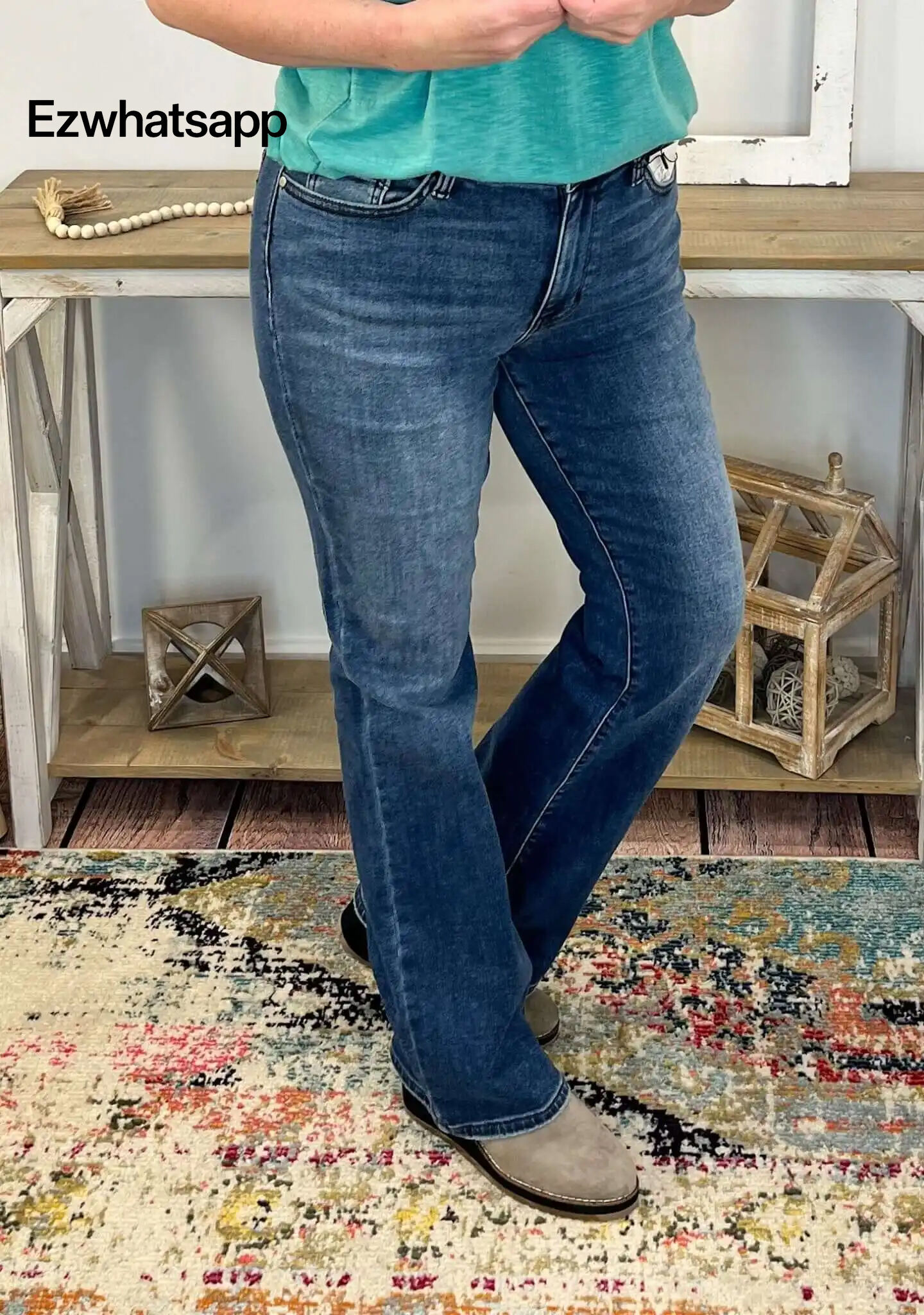 Judy Blue Mid-Rise Thermal Bootcut Jean