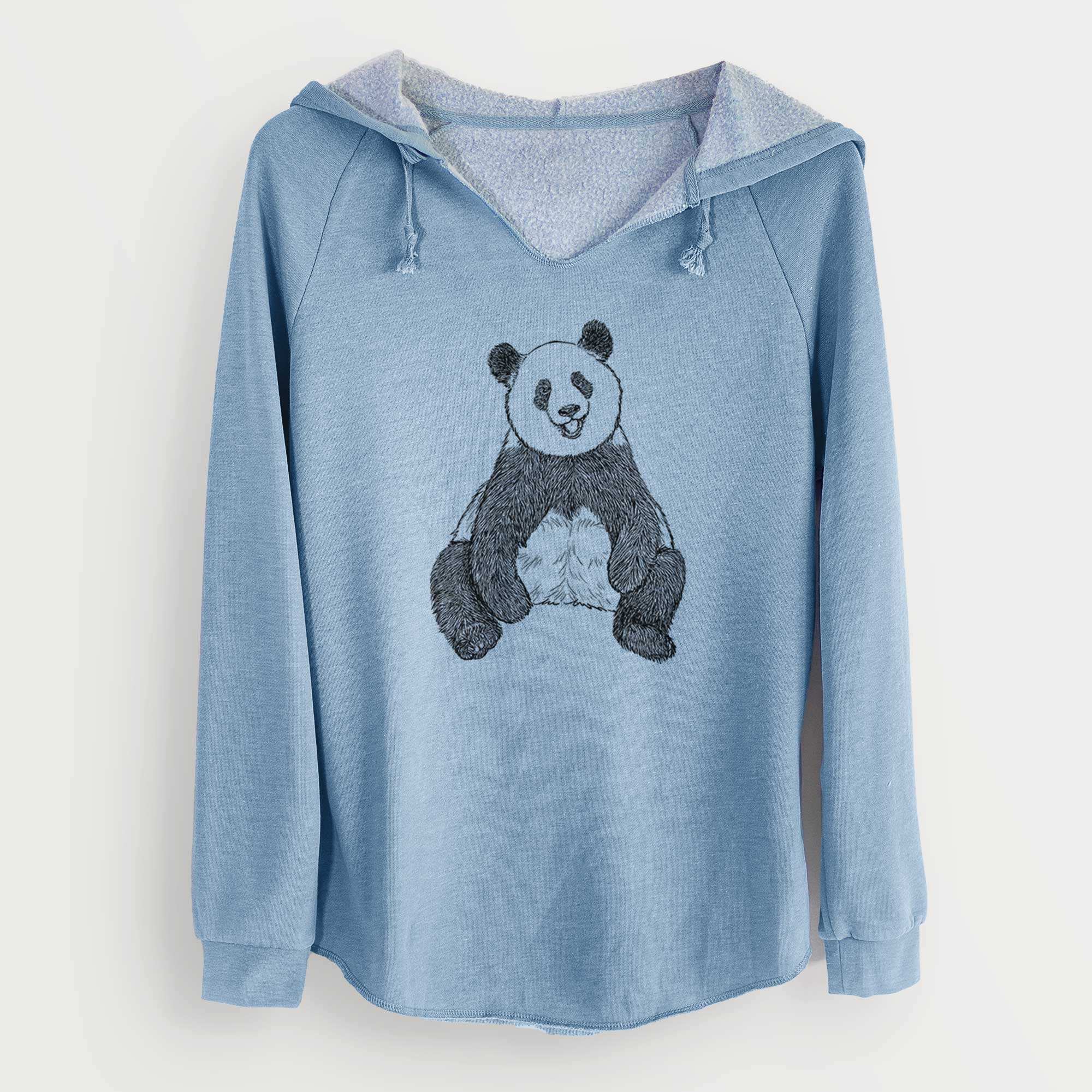 Ailuropoda melanoleuca - Giant Panda Sitting - Cali Wave Hooded Sweatshirt