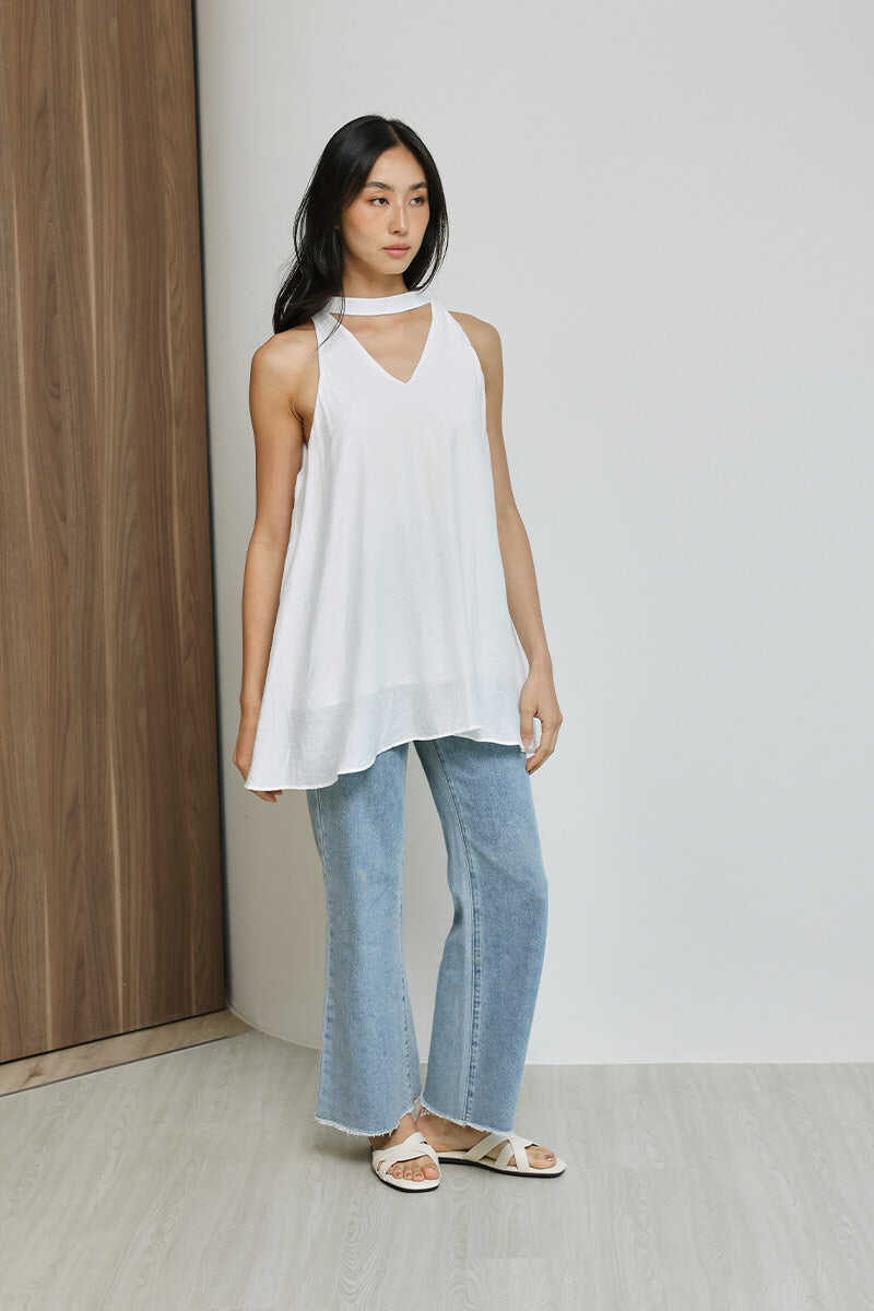 Evie Interlocking Cloud Sliders in Cream