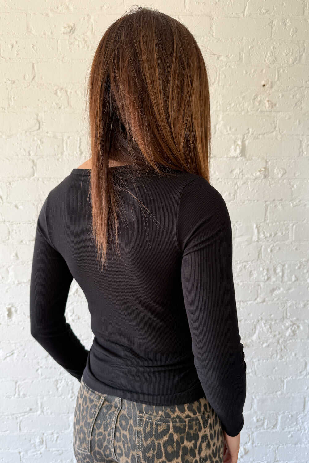 Classic Long Sleeve Rib Tee