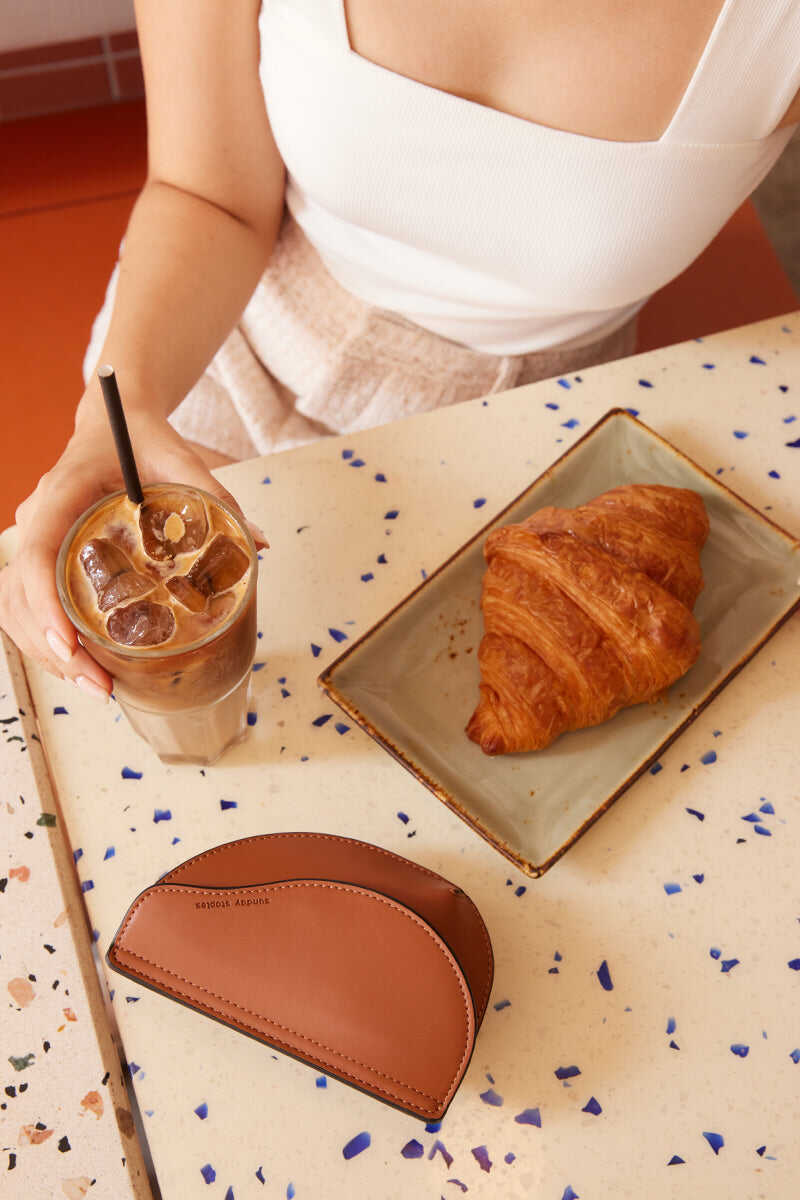 Clair Mini Wallet in Caramel