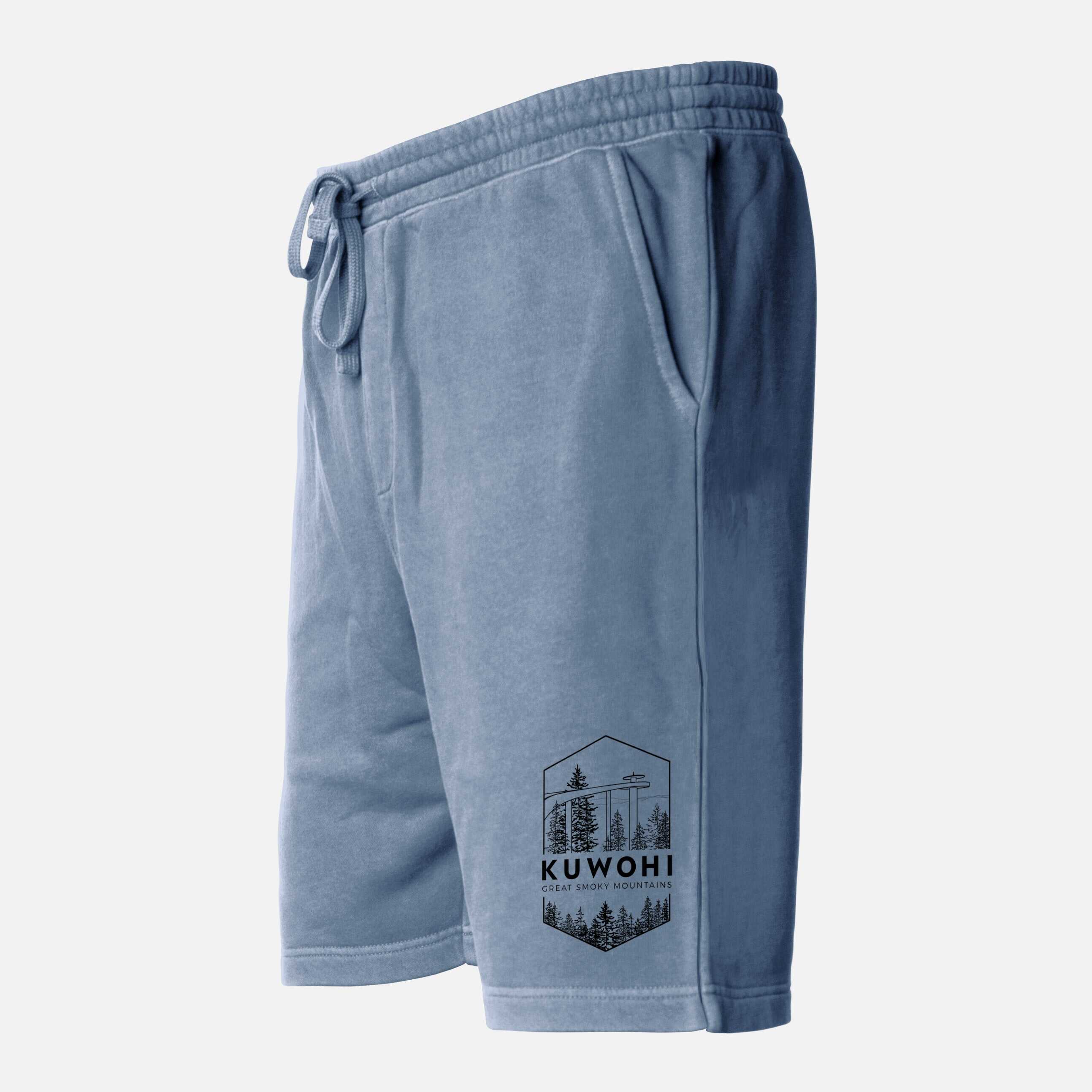 Kuwohi - Great Smoky Mountains National Park - Unisex Pigment Dyed Shorts
