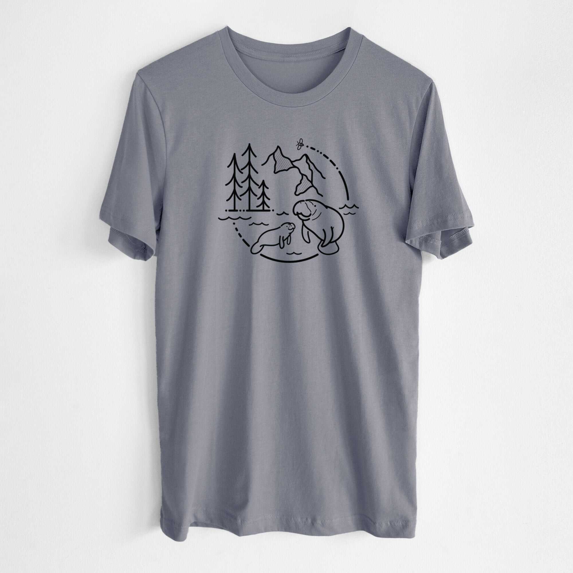 It's All Connected - Manatee - Lightweight 100% Cotton Unisex Crewneck