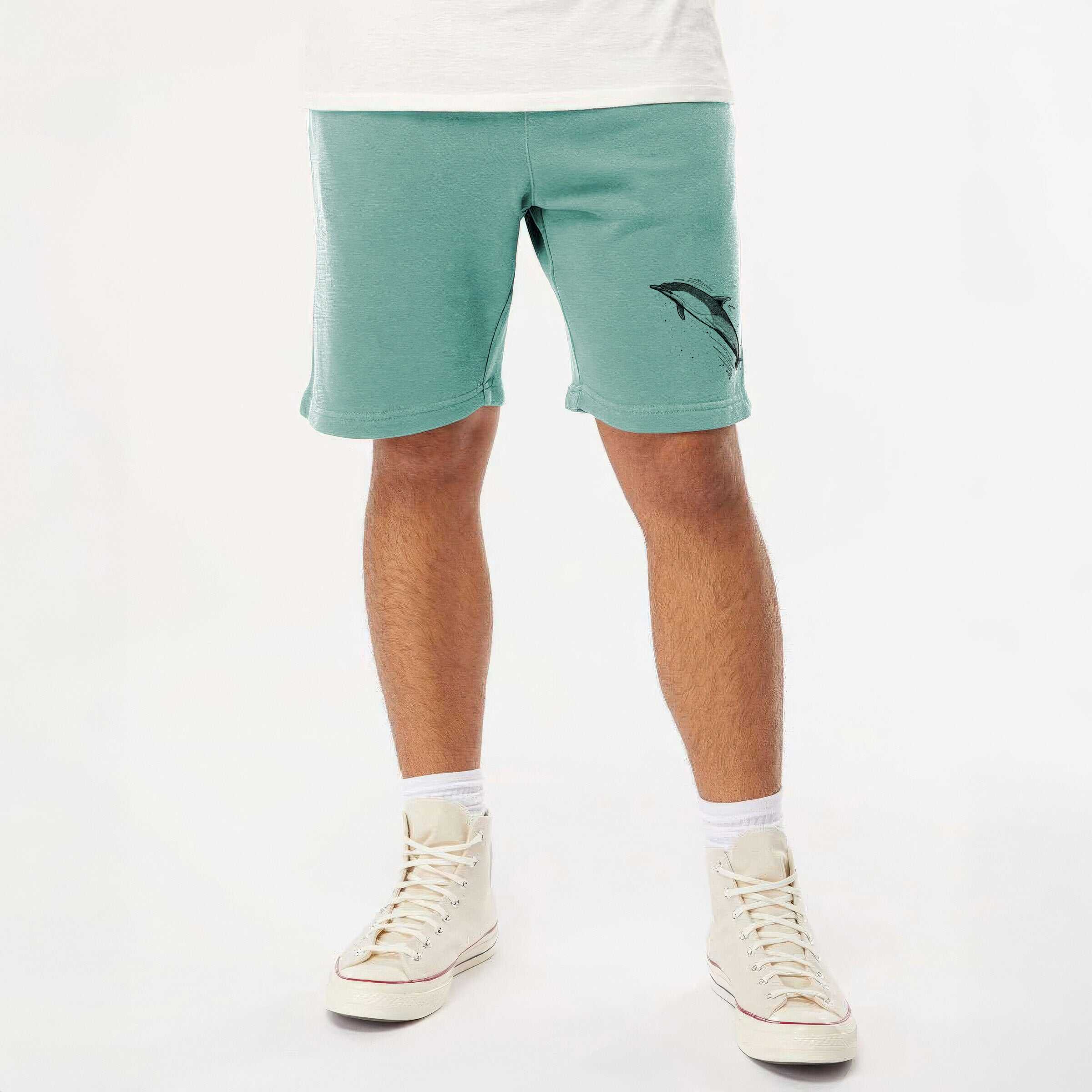 Short-Beaked Common Dolphin - Delphinus delphis - Unisex Pigment Dyed Shorts