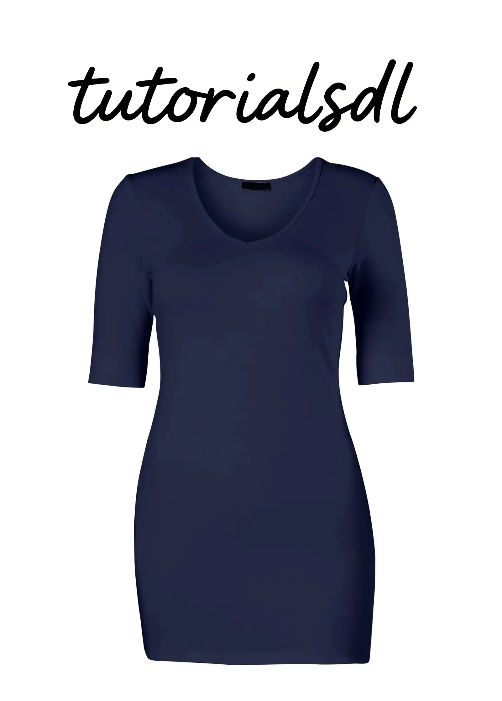 Long And Lean Tee - Navy