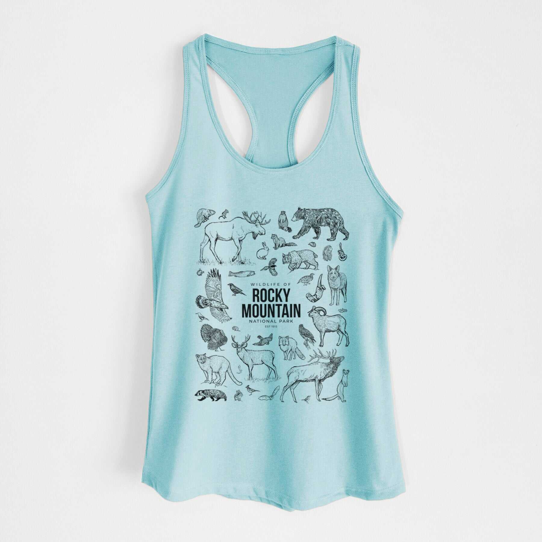 Wildlife of the Rocky Mountain National Park - Women's Racerback Tanktop