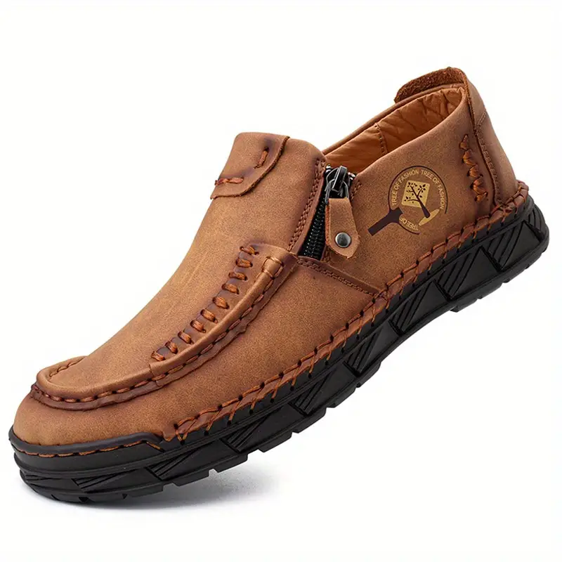 Men's Comfortable Leather Slip-on Orthopedic Shoes