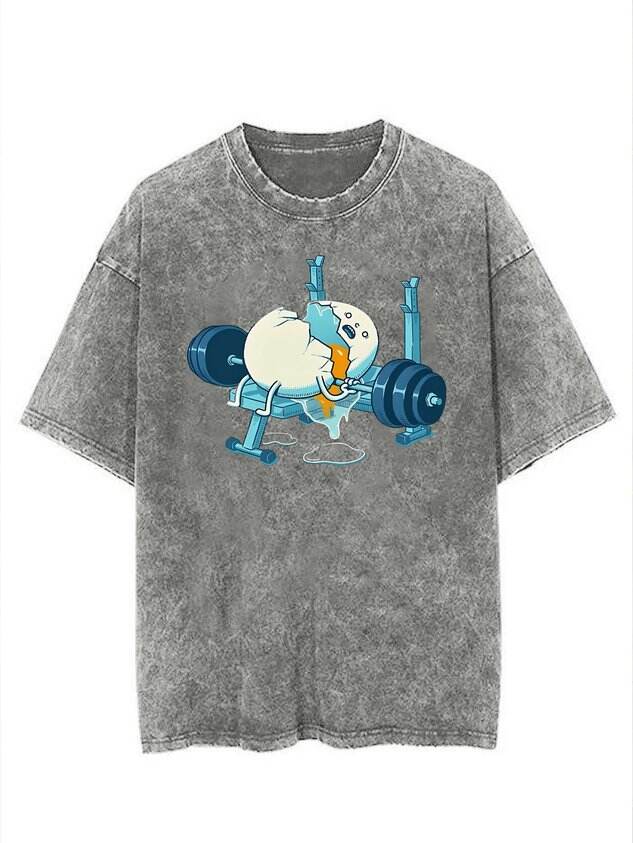 🍳 Funny Anime Gym Egg Pullover T-Shirt