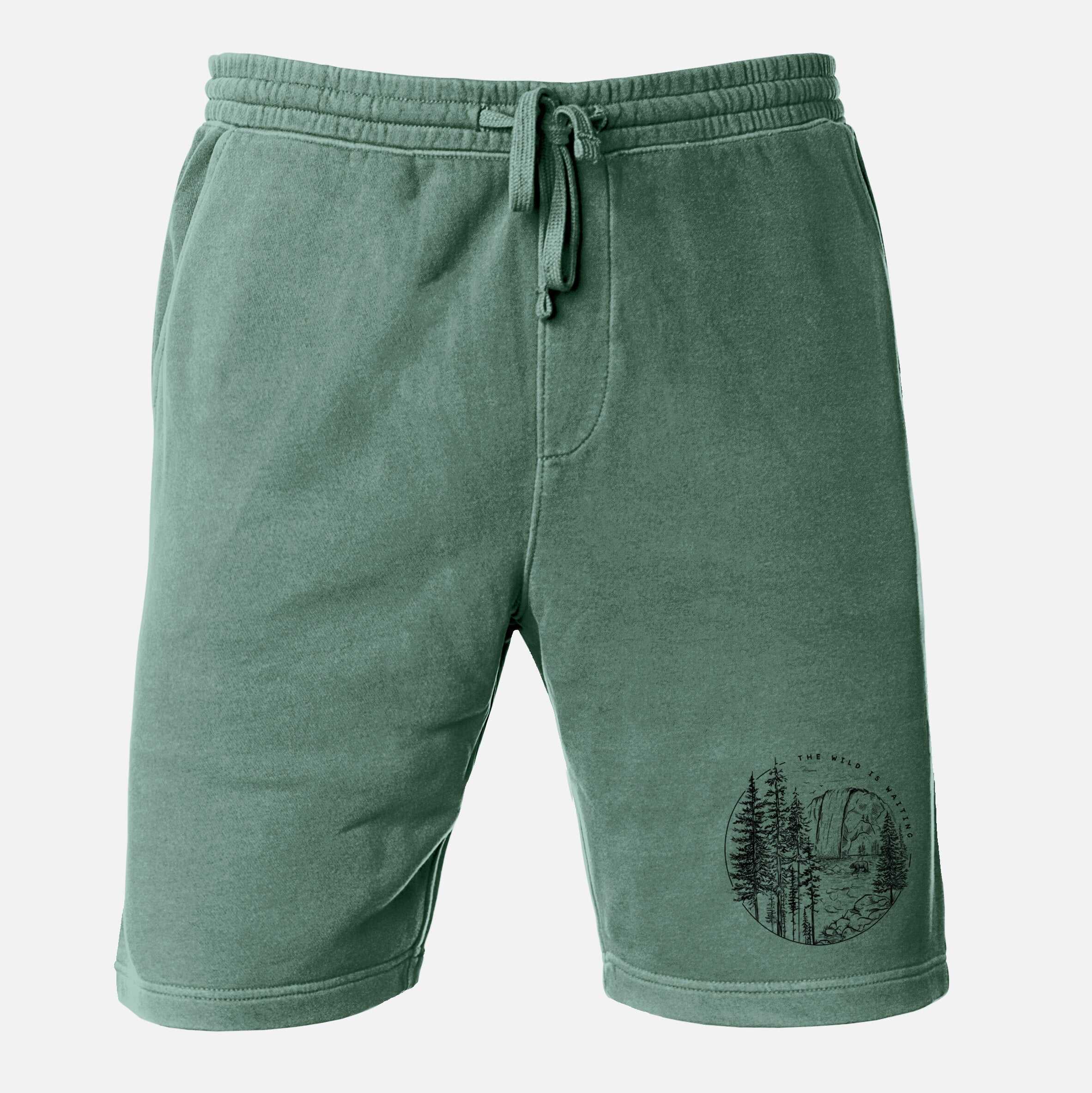 The Wild is Waiting - Unisex Pigment Dyed Shorts