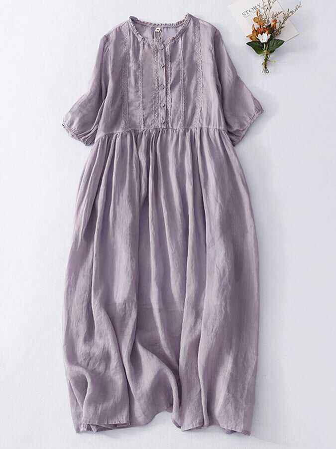 Literary Mosaic Lace Mosaic Dress