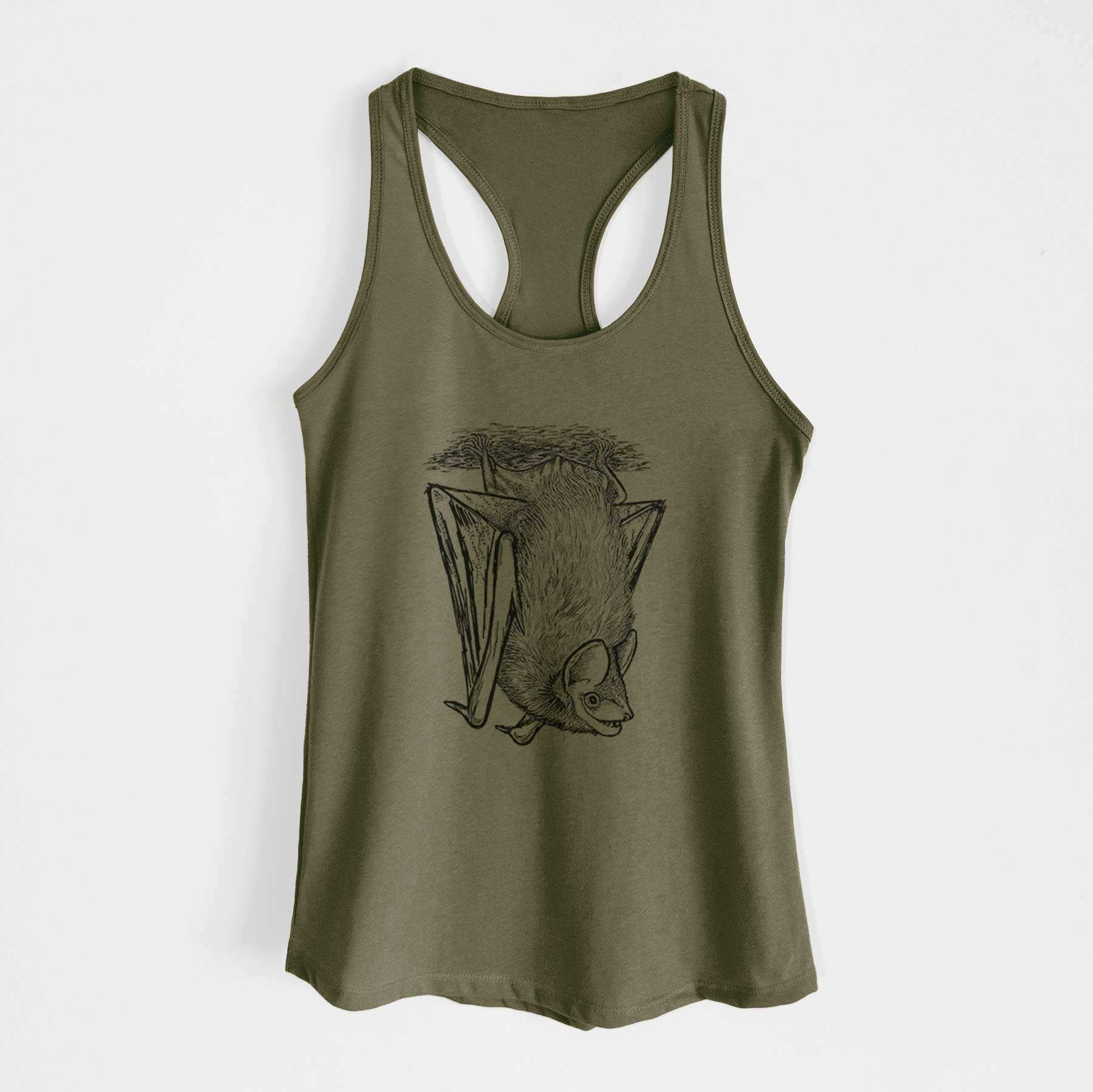 Eptesicus fuscus - Big Brown Bat - Women's Racerback Tanktop