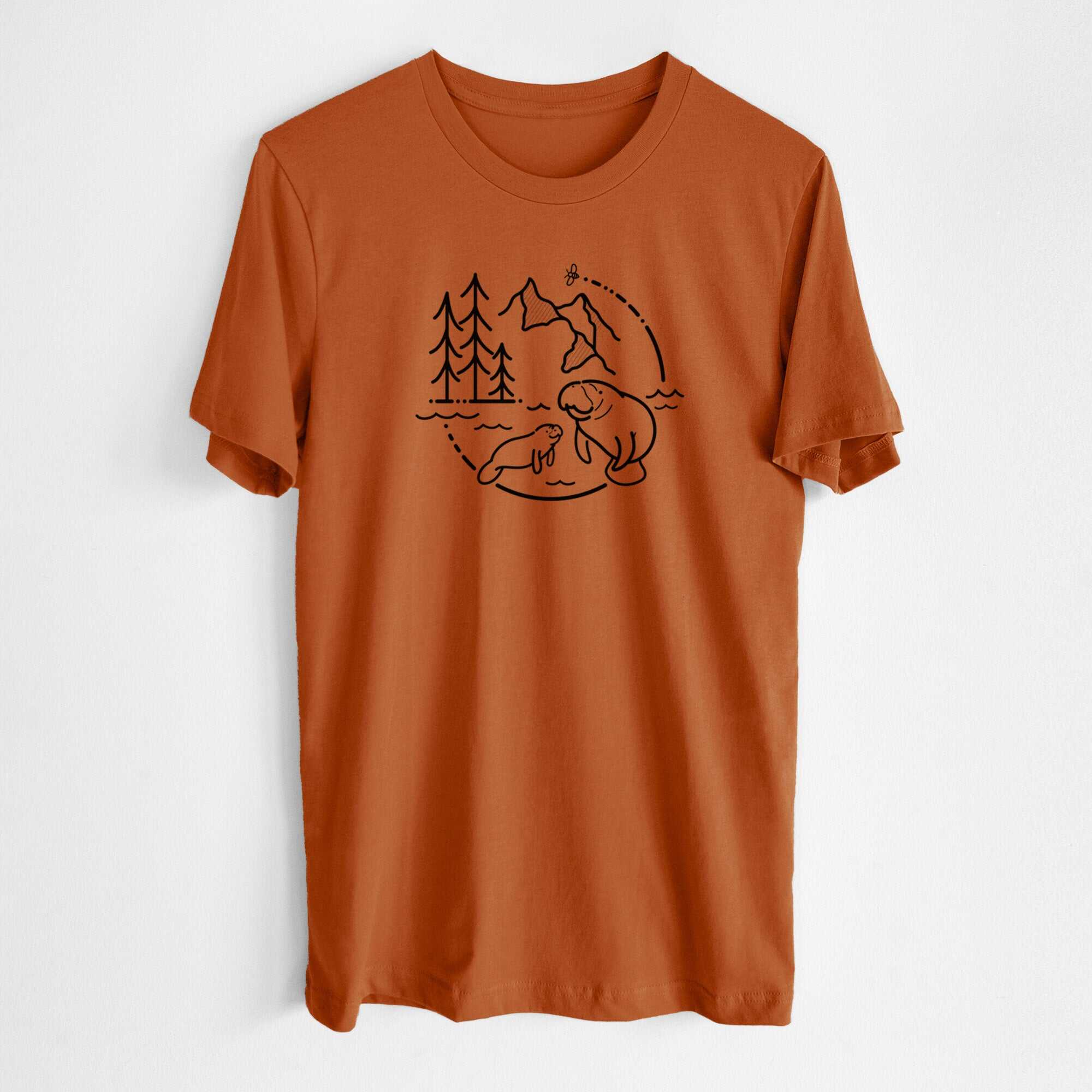 It's All Connected - Manatee - Lightweight 100% Cotton Unisex Crewneck