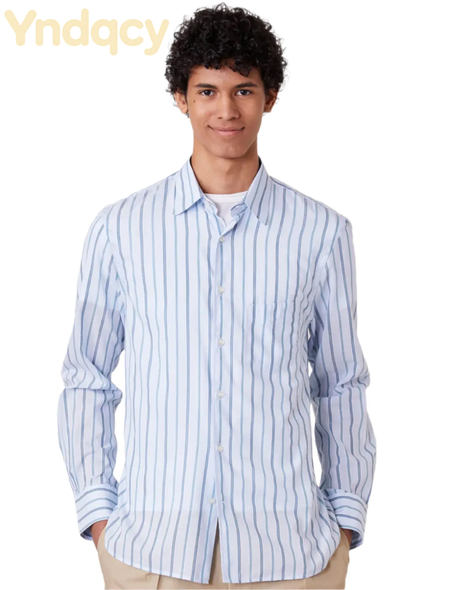 Officine Generale Benoit Stripe Cotton Poplin Shirt