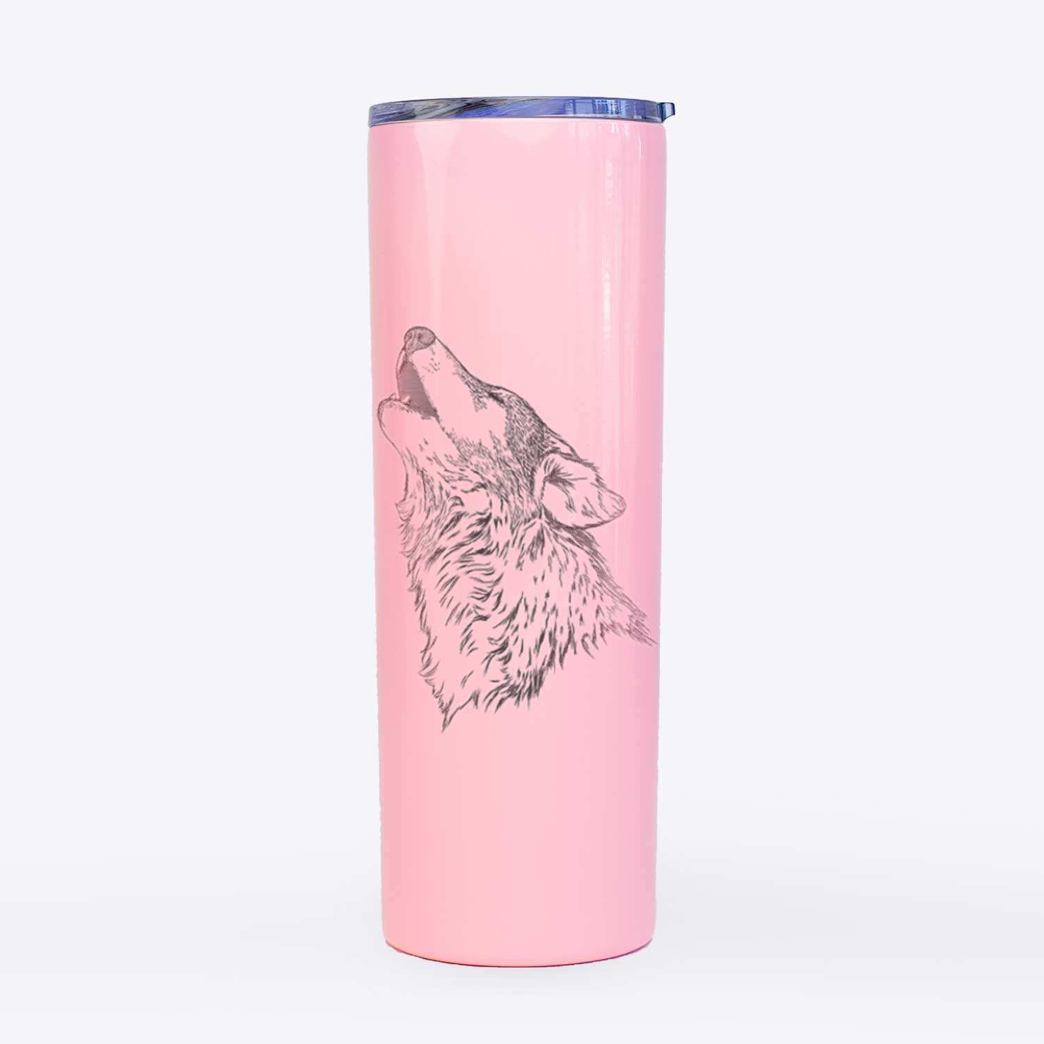Canis lupus - Grey Wolf Howling - 20oz Skinny Tumbler
