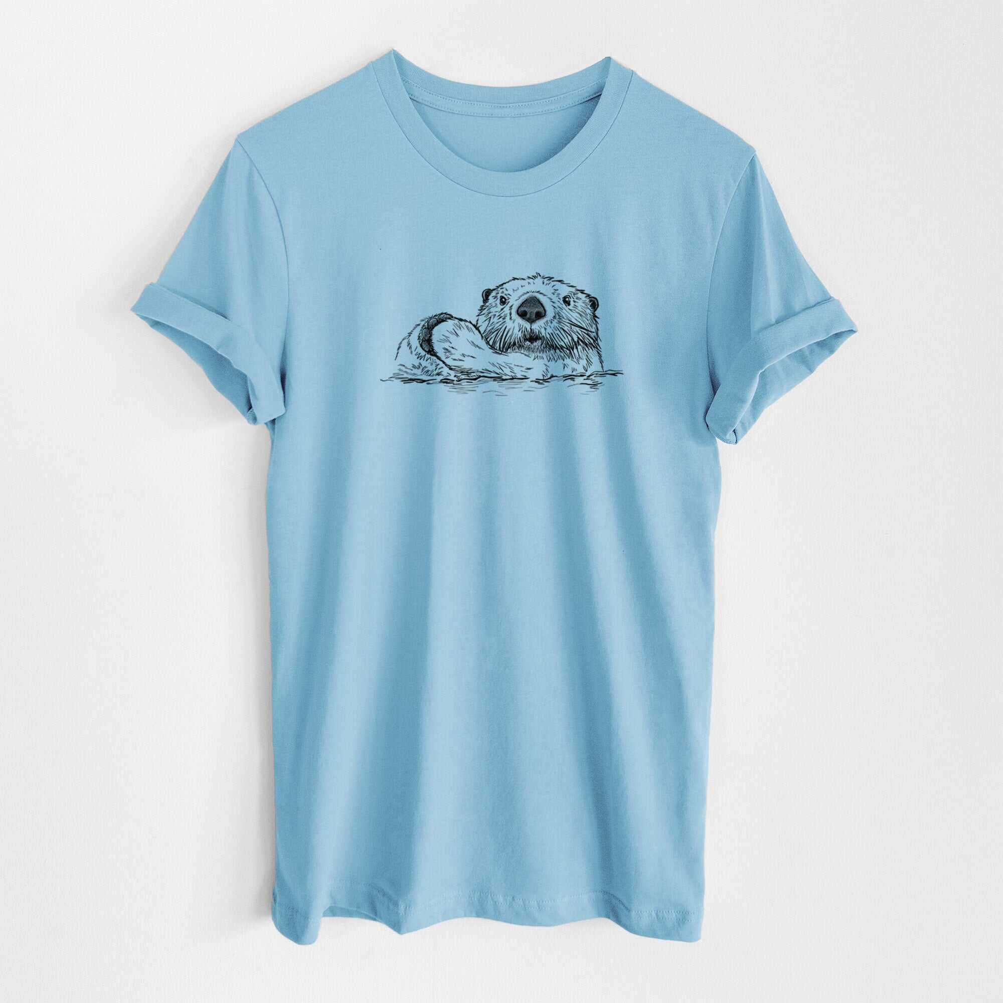 Northern Sea Otter - Enhydra lutris kenyoni - Lightweight 100% Cotton Unisex Crewneck