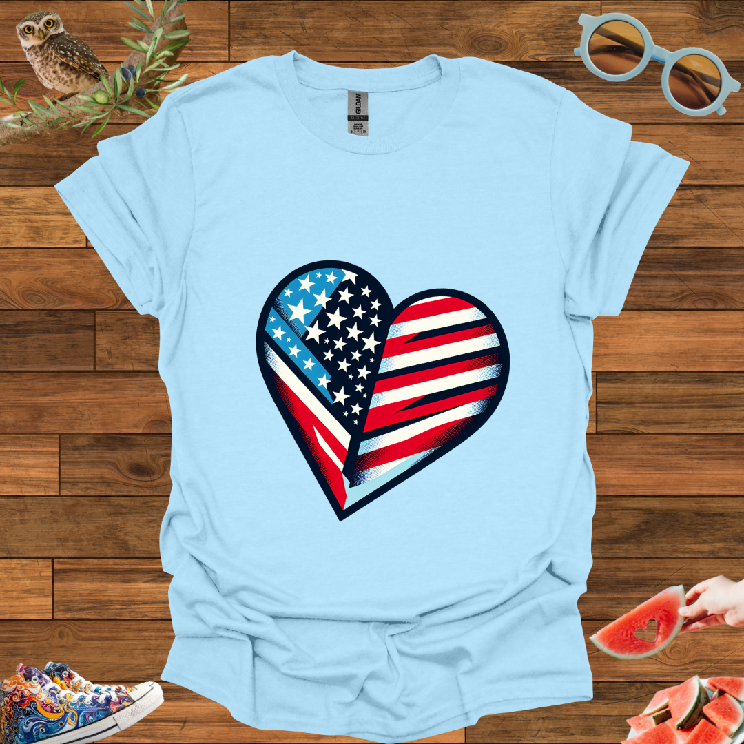 ZCKBDAmerican Heart T-Shirt