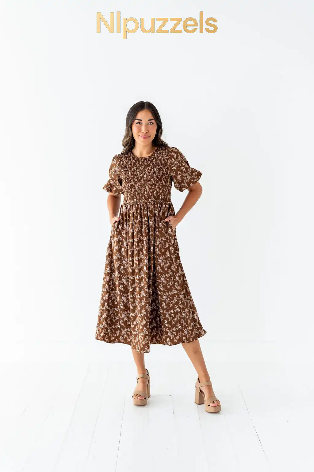 Mallory Smocked Dress - Size Small, 2X, & 3X Left