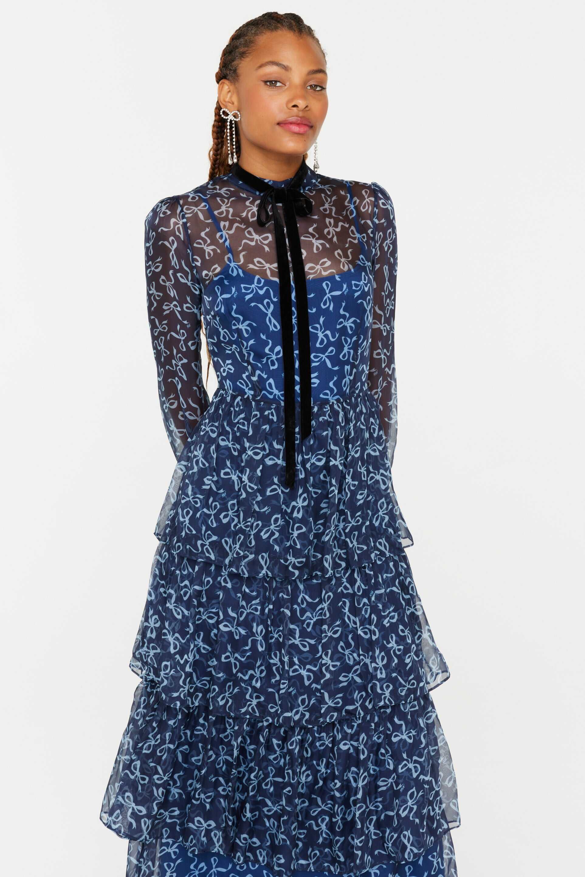 Amelia Silk Chiffon Dress