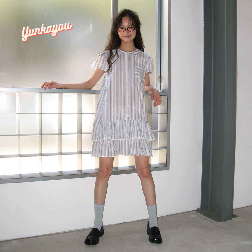 SHIRT DRESS BLUE STRIPE