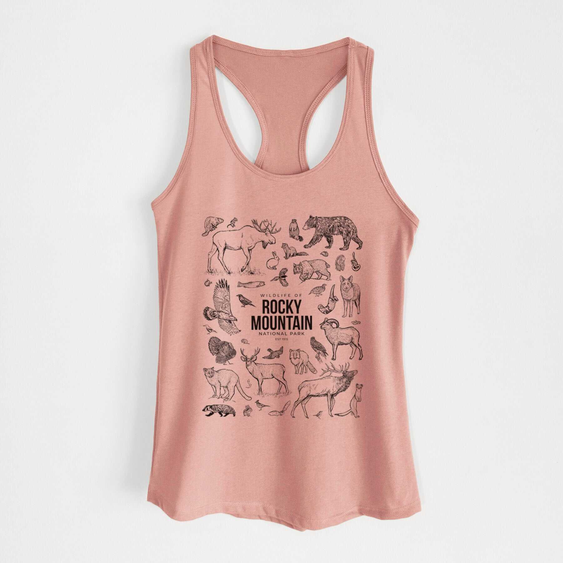 Wildlife of the Rocky Mountain National Park - Women's Racerback Tanktop