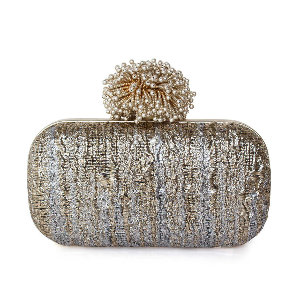 DAHLIA ON AURORA BOX CLUTCH