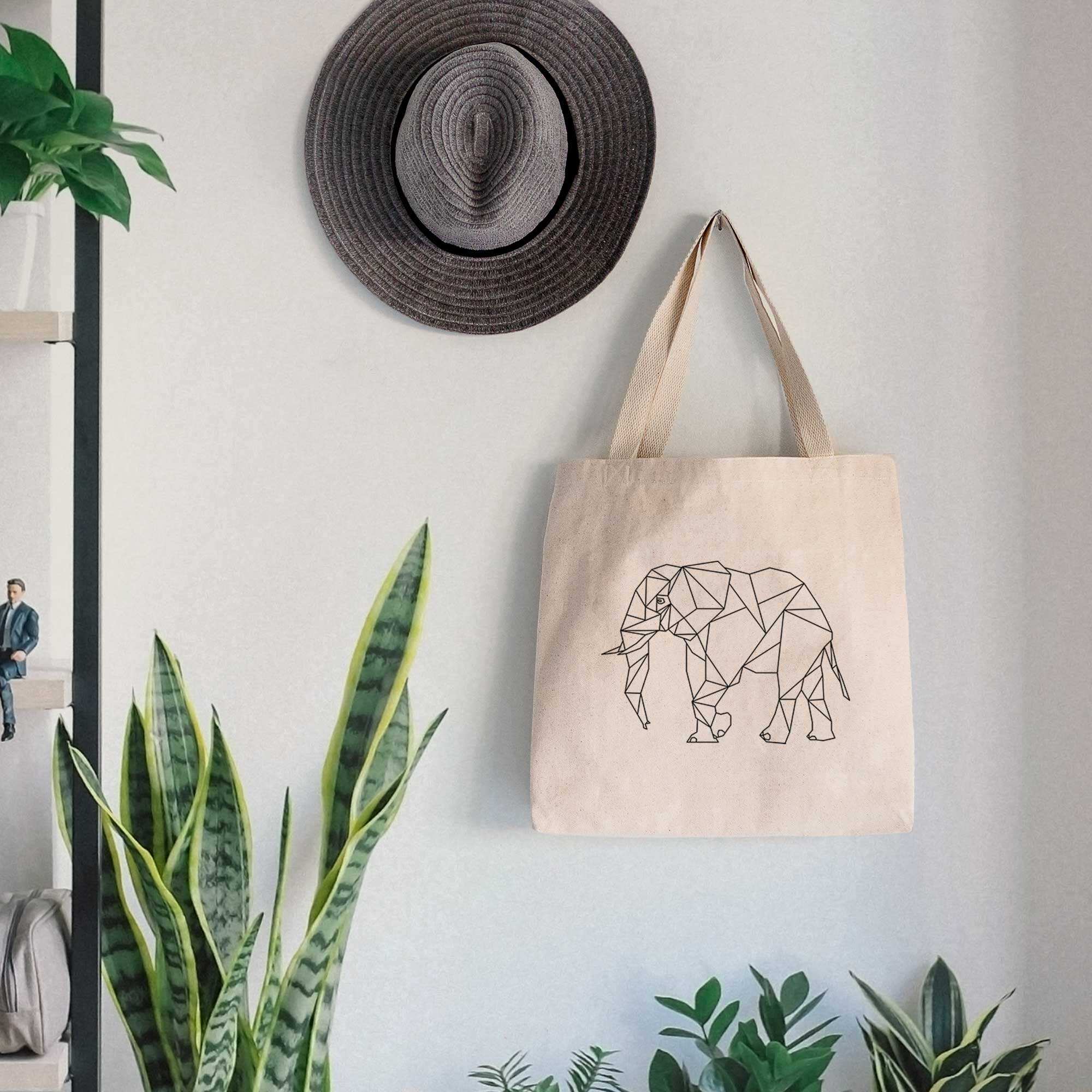 Geometric Elephant - Tote Bag