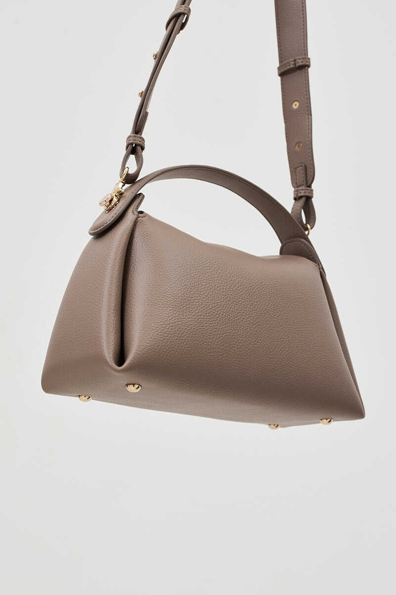 Milan 28 Top-handle Bag in Taupe