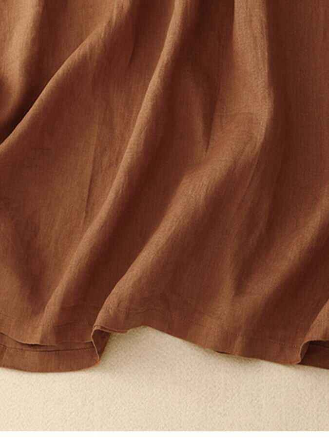 Casual Simple Cotton Swing Dress