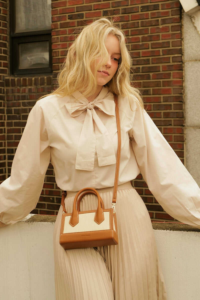 Riviera Bag in Cream Canvas