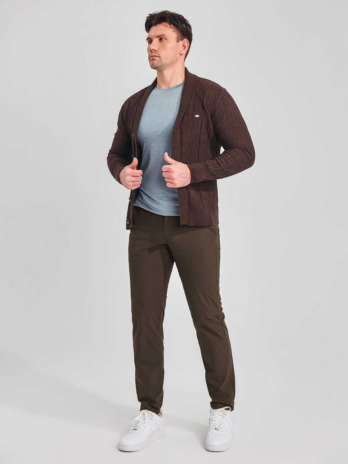 M's Commission Everyday Performance Chino Pants Olive Brown