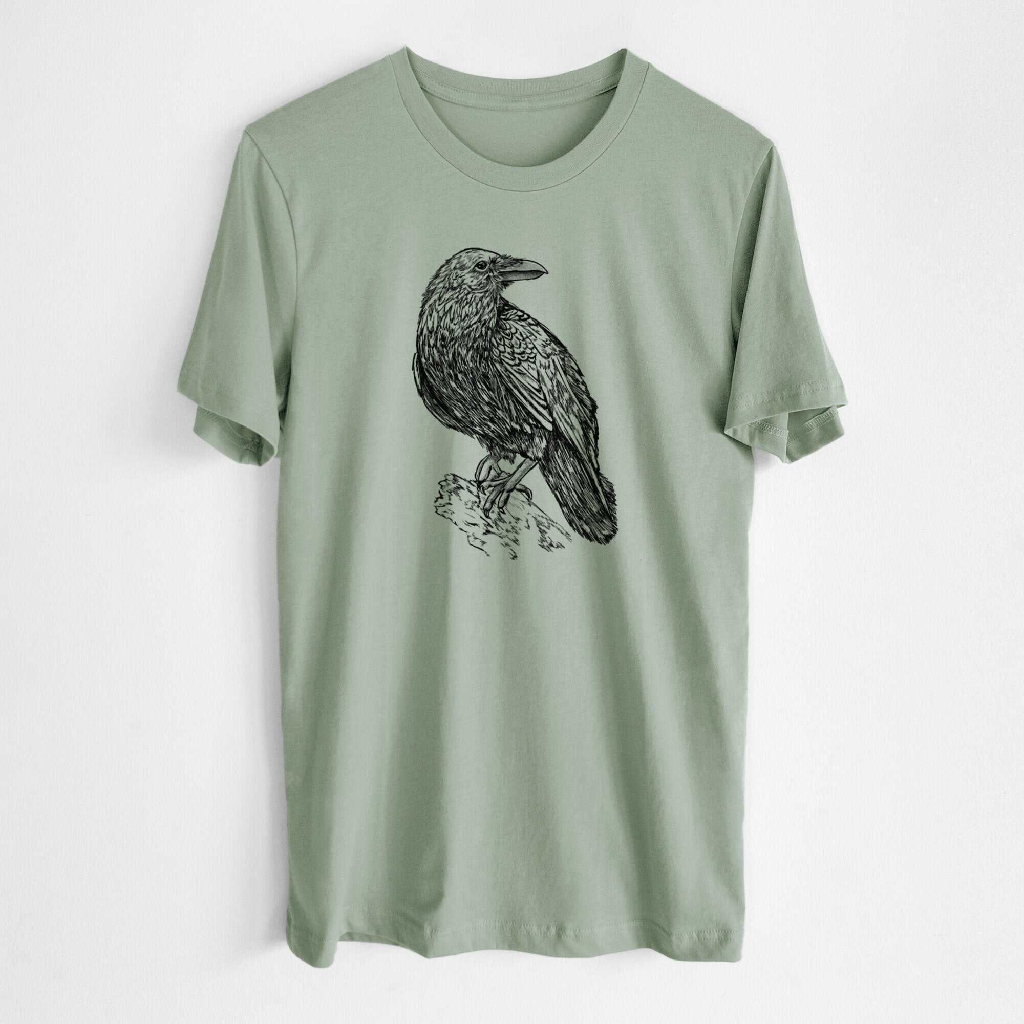Corvus corax - Common Raven - Lightweight 100% Cotton Unisex Crewneck