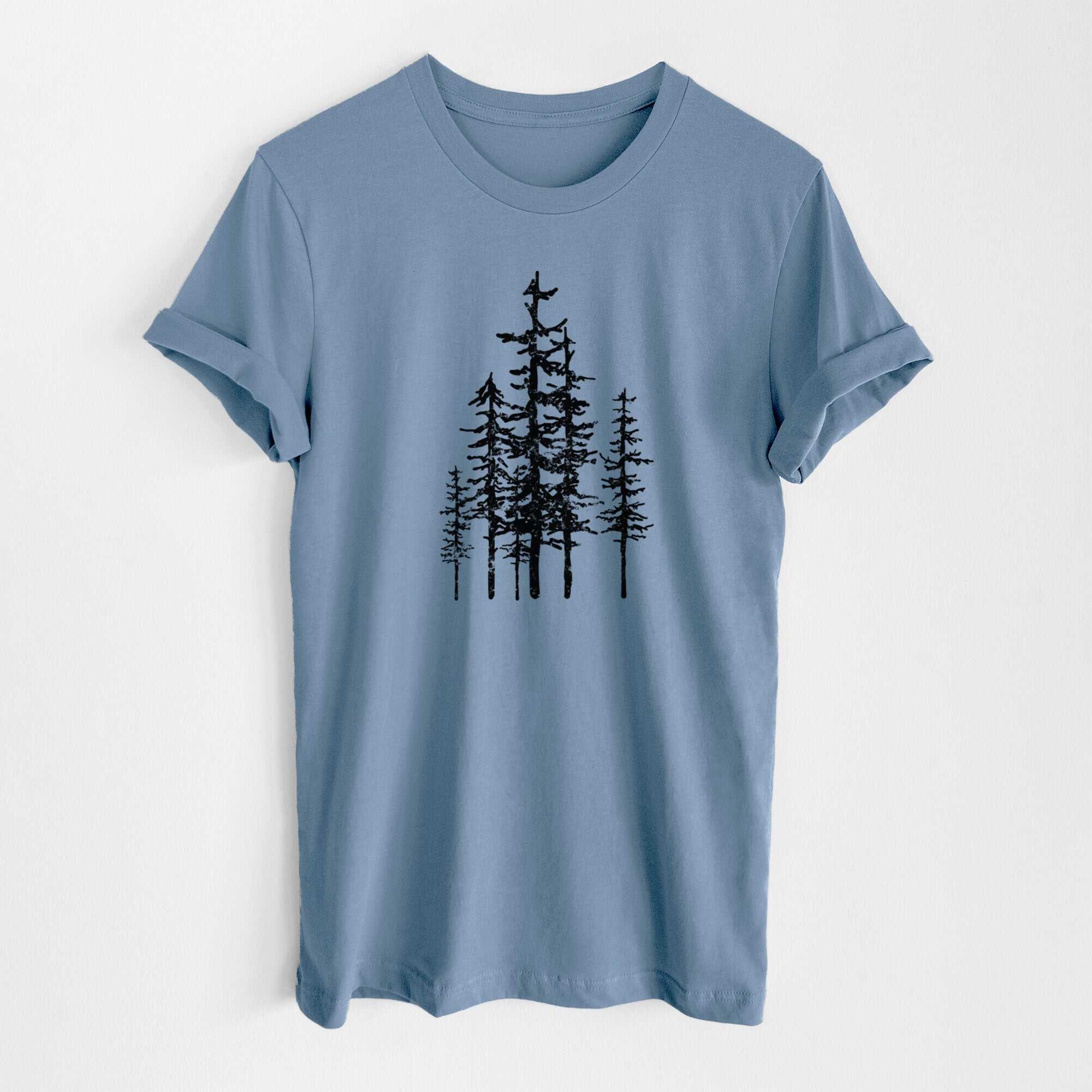 Evergreen Trees - Lightweight 100% Cotton Unisex Crewneck