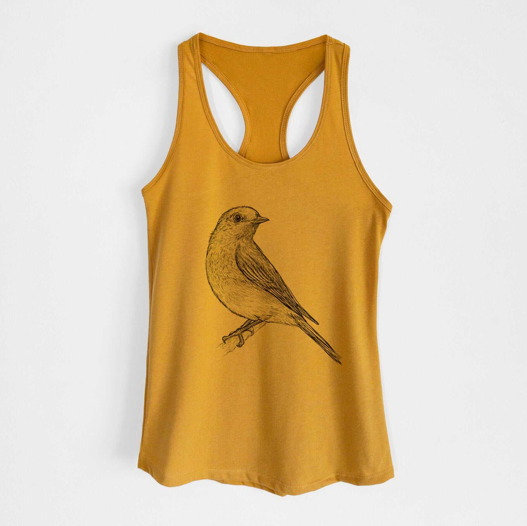 Eastern Bluebird - Sialia sialis - Women's Racerback Tanktop